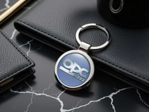 Custom Keyfobs Foto Gewölbt Metallisch